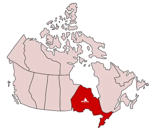 mapa ontario