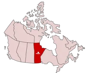 mapa manitoba