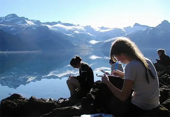 chicas escribiendo estudiar en canadá