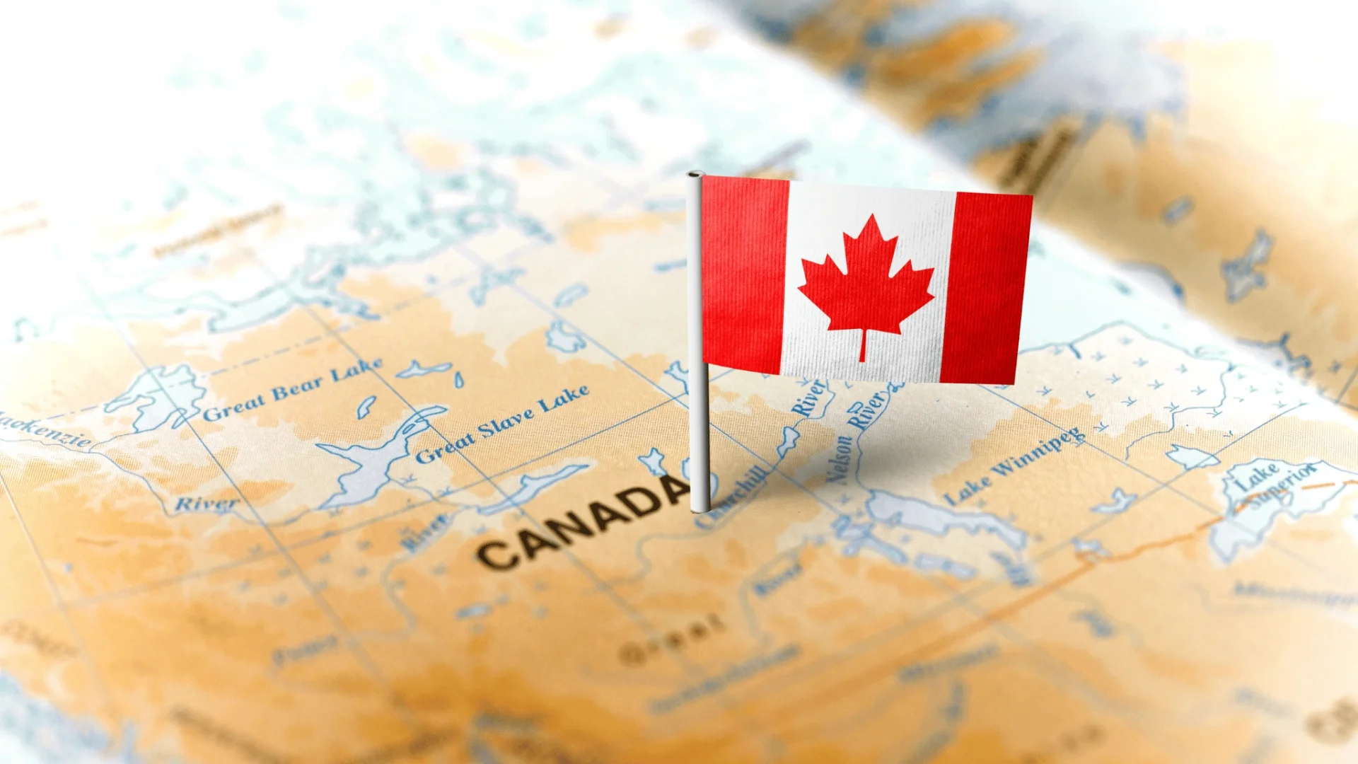 mapa de regiones de Canadá