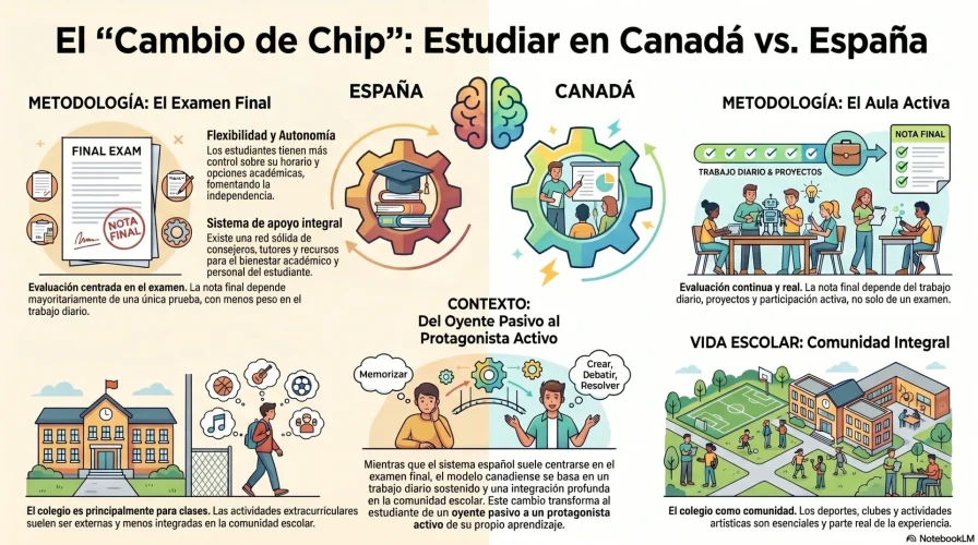sistema educativo canadiense vs español